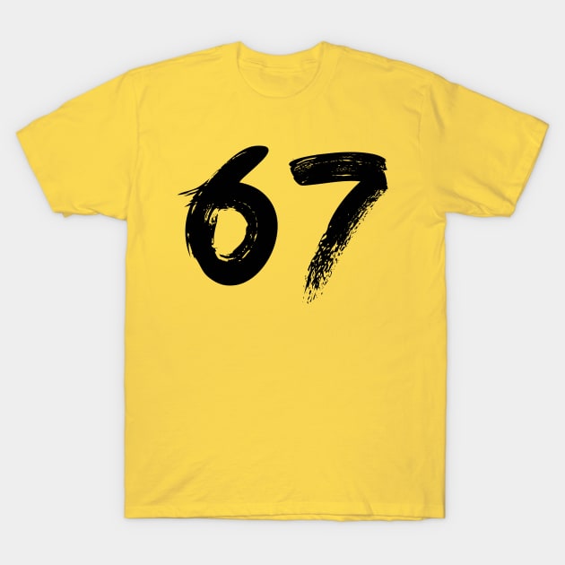 Number 67 T-Shirt by Erena Samohai